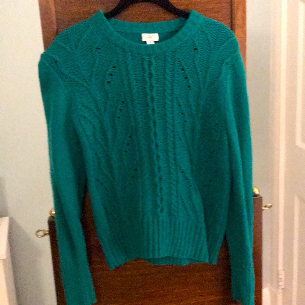 Green J.Crew sweater